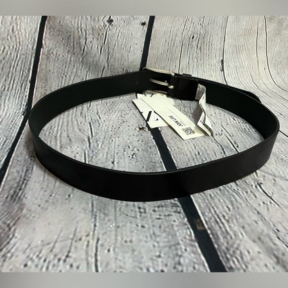 NWT -Zara men’s - real leather belt in black-Sz 34 - Picture 4 of 5